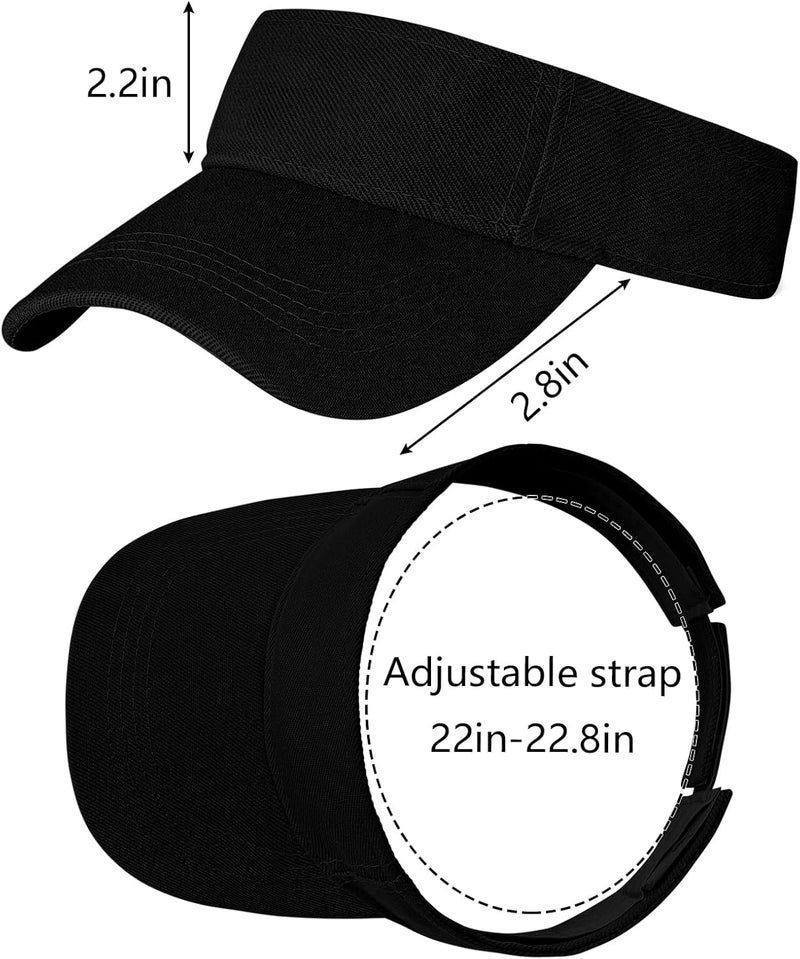 Rbenxia 1PC Adjustable Sport Visors Sun Visor Hats Cap Visors for Women and Men - Image 2